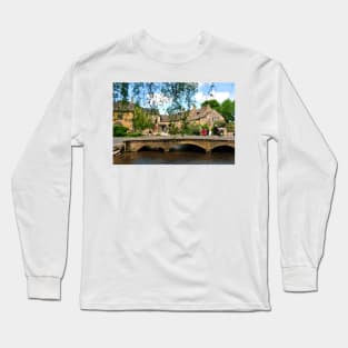 Bourton on the Water Cotswolds Gloucestershire England Long Sleeve T-Shirt